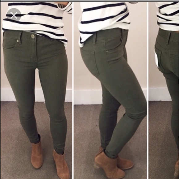 Loft (Ann Taylor) green pants - Picture 1 of 2